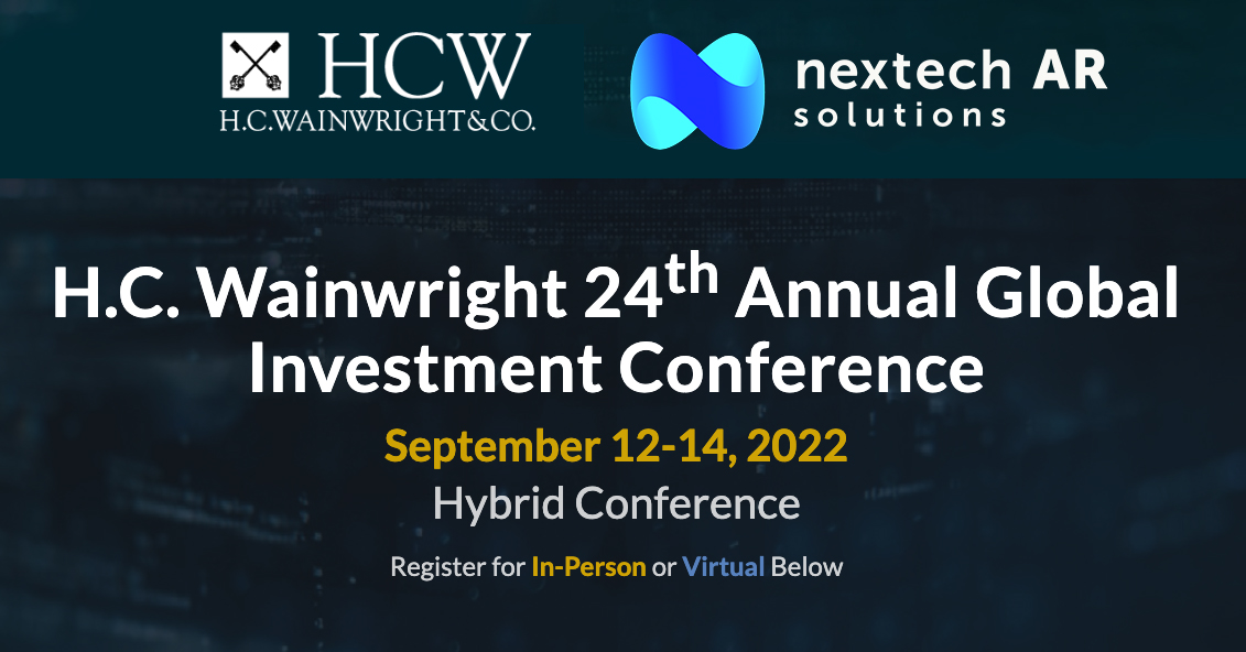 Nextech AR CEO Evan Gappelberg to Present Virtually at the H.C